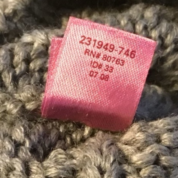 VS PINK MUKLUKS CABLE KNEE SOCK 2008 COLLECTION SZ LG GREY PINK - Picture 12 of 12